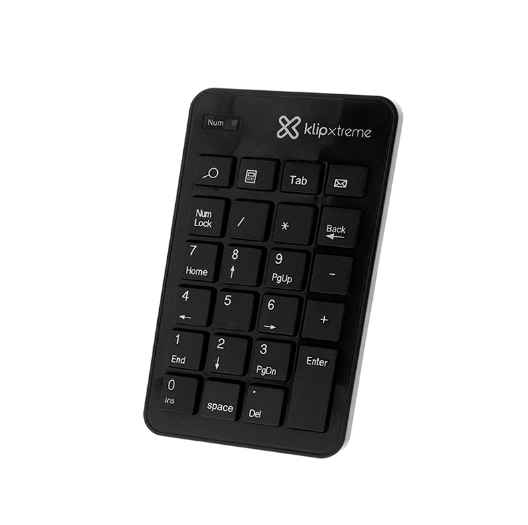 KLIP XTREME ZYPHER KNP-110 / TECLADO NUMERICO INALAMBRICO PARA PC / RECEPTOR USB