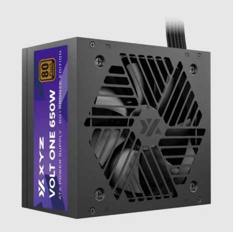 XYZ VOLT ONE 650W /FUENTE DE PODER 650W / 80+ BRONZE / 1X 24PIN, 1X 4+4PIN, 4X PCI-E 6+, 8X SATA /