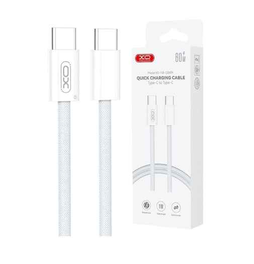 XO NB-Q260A - CABLE TIPO C A TIPO C / 60W / COLOCR BLANCO
