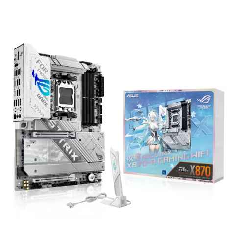 ASUS ROG STRIX X870-A GAMING WIFI / TARJETA MADRE ATX AM5 / X4 DDR5 RAM SLOT / X4 M.2 SLOT / PCIE GEN5 / WIFI 7 & BT 5.4 / X1 HDMI, X1 DISPLAYPORT