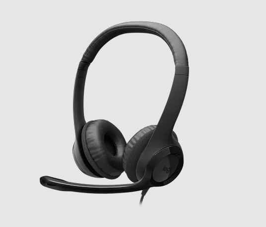 LOGITECH H390 USB-C / AUDÍFONOS CON MICRÓFONO / SUPRESIÓN DE RUIDO / ESTÉREO / CONTROL DE VOLUMEN / CABLE DE 1,9M / NEGRO