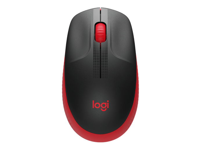 LOGITECH M190 / RATON INALAMBRICO / SENSOR OPTICO / 1K DPI / COLOR ROJO