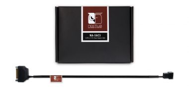 NOCTUA NA-SAC5 / CABLE ADAPTADOR SATA A 4-PIN PARA ABANICO 4 PIN (1 A 2) / NEGRO