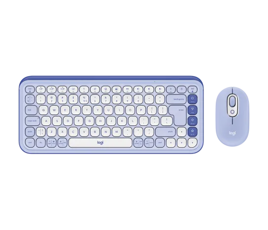 LOGITECH POP ICON COMBO / TECLADO & MOUSE INALAMBRICO BLUETOOTH /  EASY-SWITCH / SILENCIOSO / COLOR LAVANDA