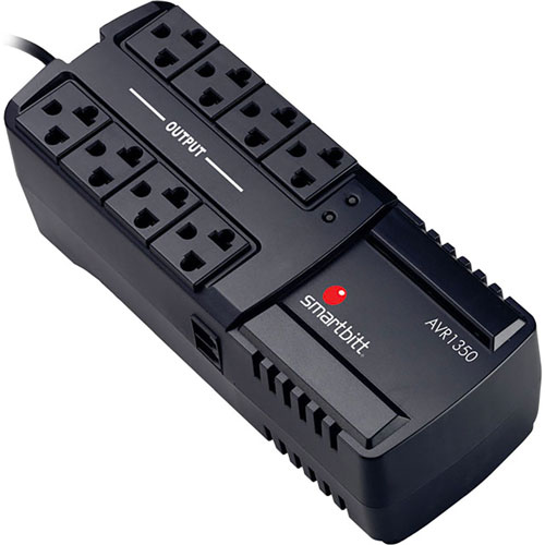 SMARTBITT SBAVR1350 / REGULADOR DE 1350VA - 675WATTS / 8X TOMACORRIENTES