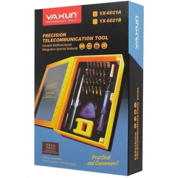 YAXUN YX-6021B - KIT DE DESTORNILLADORES / 37PCS / PARA PORTATILES
